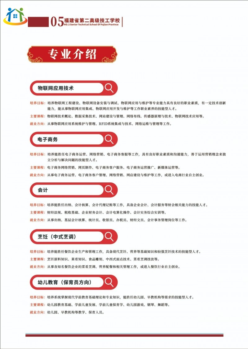 福建省第二高級(jí)技工學(xué)校專業(yè)介紹