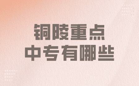 銅陵重點中專有哪些