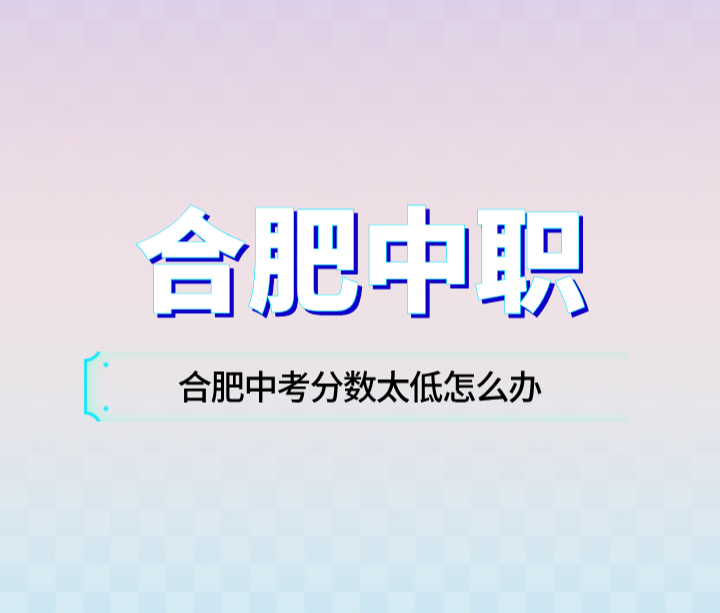 合肥中考分數(shù)太低怎么辦？可以讀哪些學(xué)校？