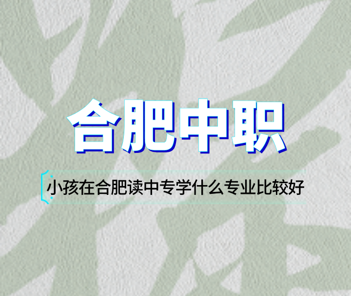 小孩在合肥讀中專學什么專業(yè)比較好？