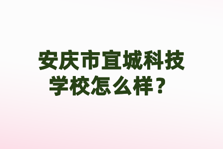 安慶市宜城科技學(xué)校怎么樣？