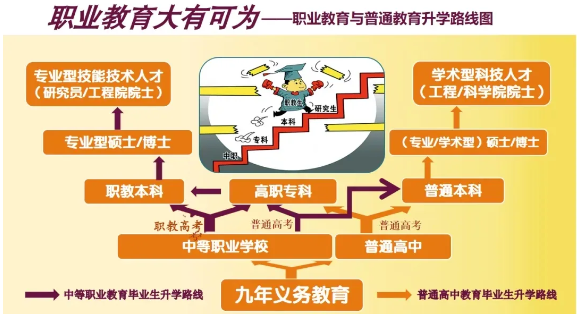 廣潮衛(wèi)中職升學(xué)路徑