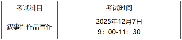 廣東省2026年普通高校招生表（導）演類（戲劇影視導演方向）專業(yè)省統(tǒng)考筆試科目考試時間