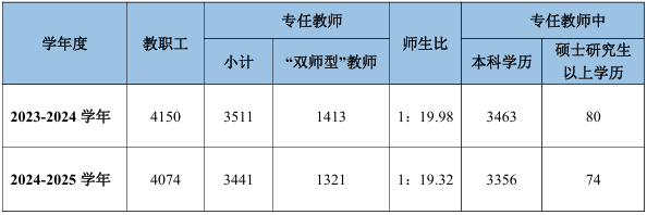 茂名市中等職業(yè)學校教師隊伍狀況分析表